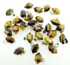 Joias em alta venda cristal natural ágata pedra preciosa coluna hexagonal bala ponta dupla pingente colar acessórios