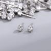 Aretes de Plata Esterlina S925, Aretes Especiales para Perforación de Oreja, Previenen la Inflamación y Perforación de Oreja Indolora, Punta de Aguja Previene la Obstrucción