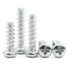 Tornillos Autorroscantes de Cabeza de Panal de Cruz de Cola Plana de Zinc de Hierro Blanco M3~M5 en Stock Estándar de Guangdong Yb845 Rosca Gruesa Tornillos Pequeños Autorroscantes