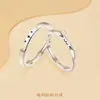 Anillos de pareja de gato y perro con temática de amor, diseño de nicho para hombres y mujeres, anillos lindos para mascotas, anillos de dibujos animados de alta gama a juego, regalo