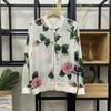 Camisa de Chiffon Jaqueta Fina com Zíper Estilo Europeu Tamanho Plus Transfronteiriça Tailândia 2026 Nova Moda Jaqueta de Beisebol Estampada para Mulheres