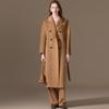 Abrigo de Cachemira para Mujer con Forro 100% Cabra Pequeña Invierno Nuevo max101801 Estilo Plano Abrigo de Lana de Alta Calidad