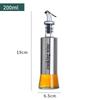 Prensa para Óleo 500ml Aço Inoxidável Vidro Garrafa de Óleo Garrafa de Condimento Doméstica Garrafa de Molho de Soja Vinagre Utensílios de Cozinha Pote de Condimento