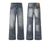 Jeans Acampanados para Hombre 2026 Retro Americano Onda de Agua Marca de Moda Estilo Callejero Fresco Pantalones de Moda Sueltos Oversize