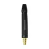 Pistola de agua para lavado de autos Black Diamond de pulverización directa, para uso doméstico y de jardín, boquilla de pistola de agua de plástico de alta presión, tipo nipple niquelado, cabezal de pistola negro