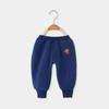 Calças de bebê Outono e Inverno Novas Roupas Infantis Calças de bebê com forro de lã Calças casuais grossas para meninos Roupas para meninas