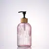Botellas de Vidrio Reutilizables de Gran Capacidad de 400 ml para Jabón de Manos, Gel de Ducha y Champú, Adecuadas para Uso en Hotel