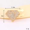 Nuevo Traje de Corazón de Grava Hebilla Decorativa para Cuello Puños de Camisa Desmontables de Alta Gama Accesorios de Joyería DIY