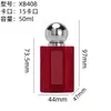 Botella de Vidrio para Perfume Flocado Tapa de Bola Botella de Vidrio para Perfume Botella Transparente con Atomizador Tapa de Perfume Flocada de Aleación de Zinc
