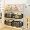 Imán de Refrigerador Estante de Almacenamiento Magnético Lateral Cesta Colgante Simple Caja de Almacenamiento Multifuncional Pared de Cocina Colgante Cesta de Metal sin Perforación