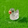 Micro-paisagem Fofa Glitter Fino Pato Amarelo Pequeno Boneca Acessórios Decorativos DIY Mini Ornamento de Mesa