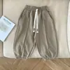Pantalones Casuales Deportivos Largos de Cordones Versátiles para Niños Unisex Primavera Otoño con Línea Pellizcada Cintura Elástica Puños Bajos de Moda