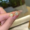Pendientes de Cielo Estrellado de Nácar Natural Planeta Francés Exquisitos de Gama Alta Lujo Ligero Moda Pendientes de Estrella Microincrustados