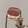 Bolso de Piel Genuina para Mujer Modelo Nuevo 2026, Bolso Redondo Pequeño, Estilo de Lujo Ligero de Nicho de Gama Alta, Bolso para Teléfono, Bolso Pequeño Cruzado