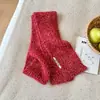 2025 Nuevo Estilo Coreano de Invierno Estilo Ins Bufanda de Punto Cálida y Versátil de Color Sólido para Estudiantes con Buen Aspecto y Bufanda Exterior