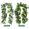 Frutas de trepadeira de limão enfeites pendentes amuletos enfeites de galho adereços para fotos adereços de cenografia fundo de moldura de janela porta decoração de primavera e verão