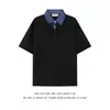 Camisa Polo Americana Falsa de Duas Peças com Manga Curta Masculina Verão Xadrez Patchwork Top Marca Tendência Camisa Solta Camisa Base