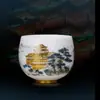 Porcelana Blanca Dehua Porcelana de Jade Grasa de Oveja Taza de Té Personal para Uso Doméstico, Personalizable con Patrón de Logo, Adecuada para Eventos y Regalos, Taza del Anfitrión