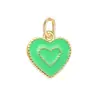 Acessórios para Pulseiras e Colares DIY Transfronteiriços, Pingentes de Coração, Charms de Cordão, Pingentes Florais Artesanais, Materiais para Pendurar em Bolsas