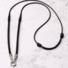Hebilla Ajustable de Plata de Ley 925 Colgante Individual Doble Colgante Cadena de Marca Buda Tailandés Colgante Cadena Colgante Cordón Collar para Hombres y Mujeres