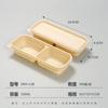 Caja de Embalaje Desechable, Lonchera Biodegradable de Almidón de Maíz, Lonchera de 456 Compartimentos, Lonchera para Llevar, Desechable Comercial