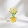 Vidrio Zibo Hecho a Mano Integrado Planta en Maceta Pequeña Montaje en Coche Decoración de Escritorio de Oficina Artesanías Adornos Venta al por Mayor Transfronteriza