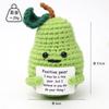 Muñeco de Punto de Dibujos Animados de Caca de Hilo de Papa Hecho a Mano con Tarjeta en Inglés, Puramente Hecho a Mano, Amazon Transfronterizo
