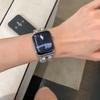 Adequado para applewatch Apple Watch iwatch78 geração pulseira de metal com corrente dupla punk retrô personalidade homens