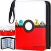 Livro de Cartas Pokemon Personalizado da Amazon Bolsa de Cosméticos para Cartas a Laser Livro de Cartas de Couro com 9 Compartimentos Livro de Cartas de Folhas Soltas Eevee