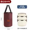 Bolsa Térmica para Lonchera Gruesa de Gran Capacidad Redonda Impermeable Bolso de Hombro Barril Lonchera Bolsa para Lonchera de Papel de Aluminio