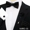 Conjunto de Gravata Borboleta e Lenço Quadrado Masculino com Padrão Escuro Retrô, Acessórios para Traje de Casamento, Gravata Borboleta Paisley, Mais Vendido na Amazon