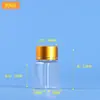 Botellas de Embalaje de Plástico al por Mayor, Transparentes de Boca Ancha Selladas de PET, Botellas de Muestra de Boca Ancha, Botellas Marrones con Tapas para Dispensar