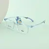 Gafas de Marco de Silicona EMS para Niños con Osito Lindo Ultra-Ligeras con Patillas Elásticas de Silicona Ajustables para Evitar que se Deslicen M29086