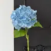 Flores de hortensia artificiales realistas estilo coreano con un toque de alta gama, flores artificiales realistas para decoración del hogar y la sala de estar, flores artificiales de calidad de exportación