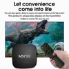 Produto popular de comércio exterior transfronteiriço MX10 set-top box TV BOX Android 14 com capacidade de projeção de tela, caixa de TV WIFI 5G de alta definição