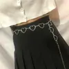 Cadena de Cintura de Moda Transfronteriza Europea y Americana Amor Cadena para la Cintura de Mujer Colgante Retro de Metal Luna Estrella Cadena Corporal Fabricante Venta