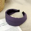 Faixa de Cabeça Outono e Inverno para Mulheres, Faixa de Cabeça de Aba Larga para Lavar o Rosto, Coque de Cabelo Retrô com Topo Alto, Acessório de Cabeça de Luxo Acessível para Uso Externo