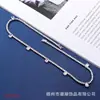 Collar de Flor de Circonia Redonda de Alta Gama Más Vendido Transfronterizo Cadena de Tenis para Mujer Fabricante en Stock