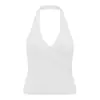 2026 Novo Top Esportivo com Alça no Pescoço Feminino Copo Fixo Cruzado Pregueado Costas Bonitas Camiseta Regata Yoga Roupa Externa Top Fitness
