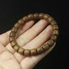 Pulsera de cuentas de manzana de 8 mm de corte recto de madera DIY para hombres y mujeres, cuentas de joyería al por mayor