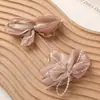 Super Hada de Primavera Malla Borde Quemado Seda Brillante Borla Lazo DIY Pasador Hecho a Mano Accesorios para el Cabello Accesorios para Ropa