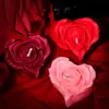 Velas de Baixa Temperatura em Formato de Coração Florido para Provocar e Flertar, Cera que Goteja com Aroma de Rosa, 45 Graus, Não Machuca a Pele, Dropshipping Disponível