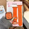 Filhote Fofo Adequado para Pulseira Apple Watch Iwatchss11/10/9 Silicone Appleultra3 Cinza Se