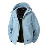 Popular Chaqueta Softshell Forrada de Polar Chaqueta de Pareja Ropa de Senderismo para Hombre y Mujer Chaqueta Casual de Moda Ropa de Esquí de Nivel Básico