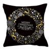 Venta caliente transfronteriza nueva decoración navideña impresión de bronceado artificial funda de almohada regalo de cintura personalizado fábrica venta directa