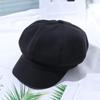 Otoño e Invierno Nuevo Boina Estilo Coreano Versátil Que Muestra el Rostro Sombrero Octogonal Pequeño Literario Retro Sombrero de Repartidor Estilo Japonés Sombrero de Pintor