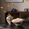 Estilo Wabi-Sabi Retrô Cerâmica Vasinho Novo Estilo Chinês Alto Padrão Sala de Estar Hotel Pote de Cerâmica Dispositivo para Arranjo de Flores Tai Su
