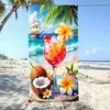 Toalla de playa de verano más vendida transfronteriza, toalla de baño de playa absorbente de fibra ultrafina, toalla deportiva para vacaciones al aire libre en la costa