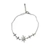 Pulsera Única y Elegante de Estrella Full Diamante para Mujer, Joyería Versátil de Lujo Ligero de Alta Gama Super Brillante del Fabricante Original