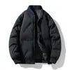 Invierno Nuevo Abrigo Chaqueta de Algodón Hombre Tendencia Uniforme de Béisbol Sencillo Versátil Cuello Alto Chaqueta Acolchada de Algodón